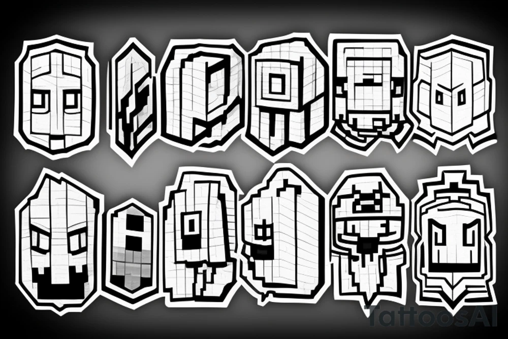 Minecraft tattoo idea