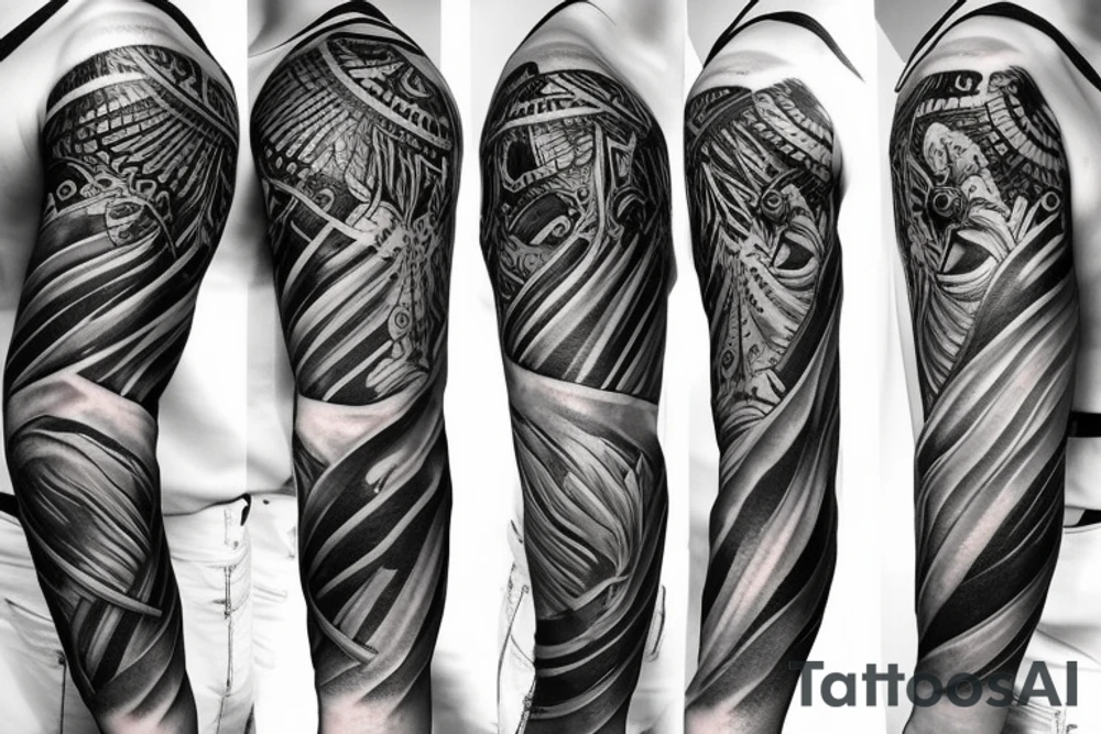 armor sleeve tattoo idea