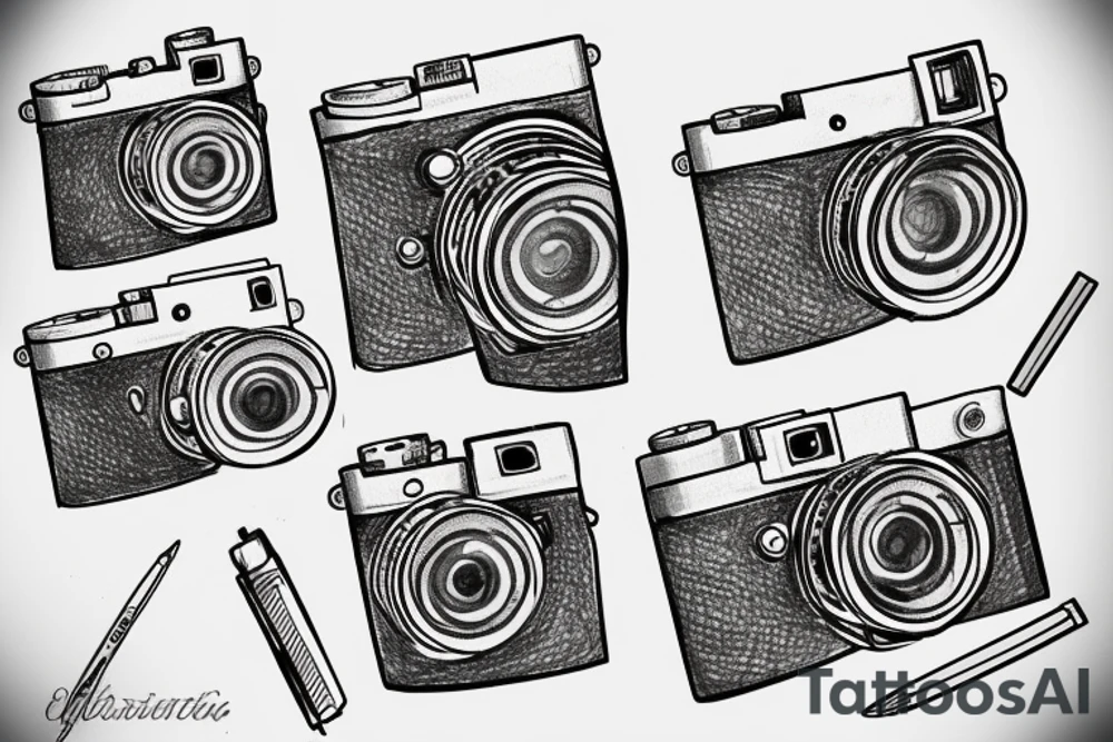 Leica M camera tattoo idea