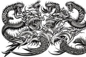 Hercules fighting the hydra tattoo idea