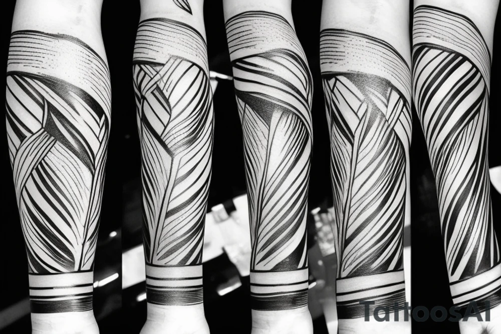 Fine line grec statues, lines and shadows tattoo idea