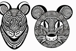 mouse, sleepy tattoo idea