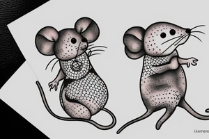 mouse, sleepy tattoo idea