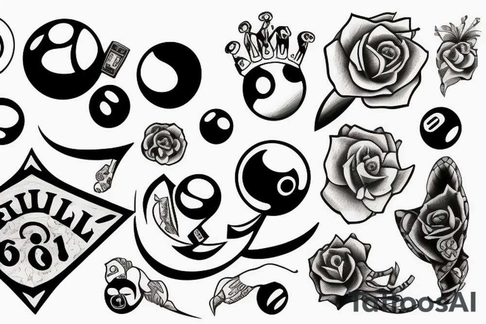 8 ball tattoo tattoo idea