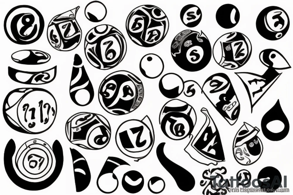 eight ball tattoo idea