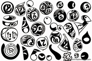 eight ball tattoo idea