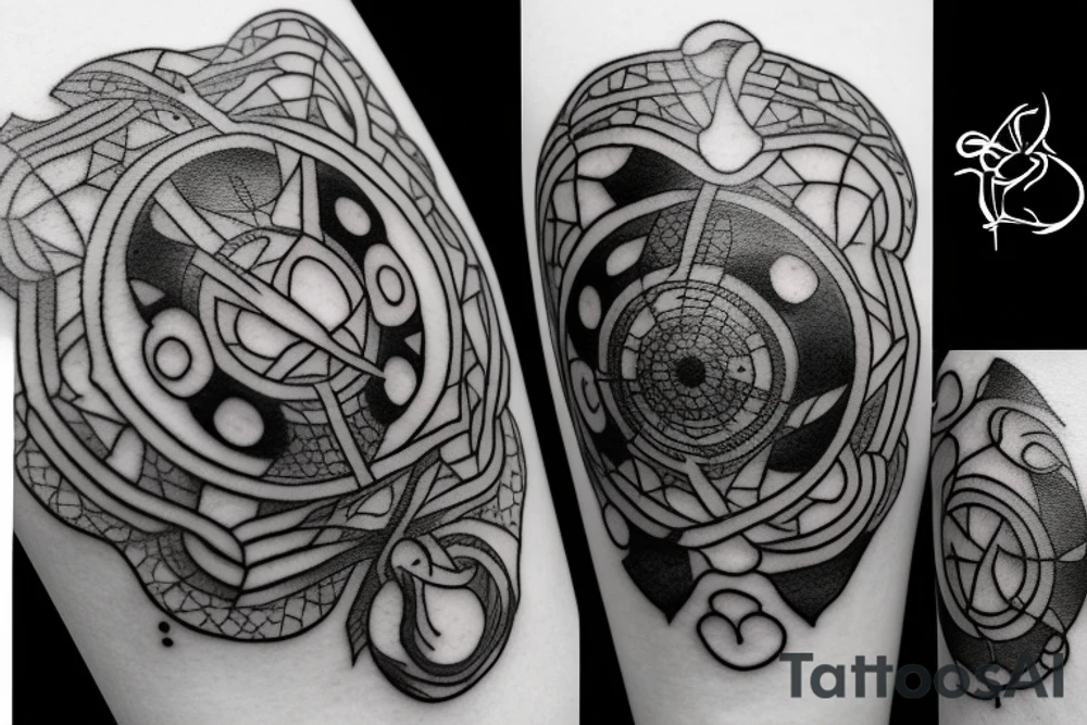 eight ball tattoo idea