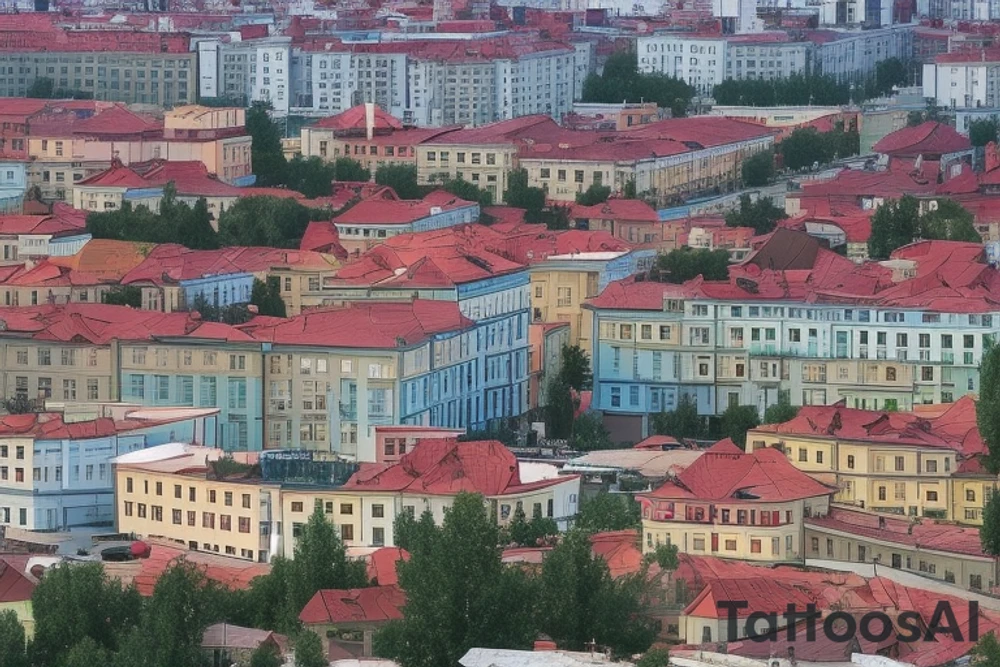 Человек в белой рубашке, с бородой и усами, половина лица выглядит как демон, в животе у него сидит маленький ребёнок в позе лотаса tattoo idea