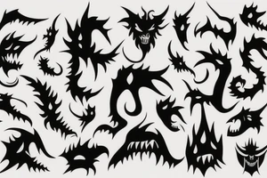 Demon ripping out of skin tattoo idea