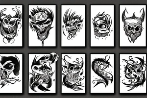 Demon ripping out of skin tattoo idea