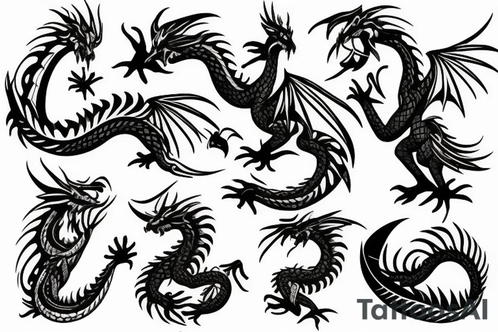 Dragon Duck tattoo idea
