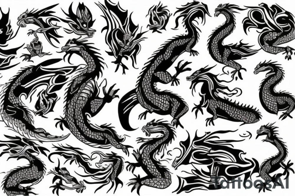 Dragon Duck tattoo idea