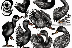 Undead Duck tattoo idea