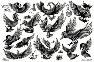 Demon Duck tattoo idea