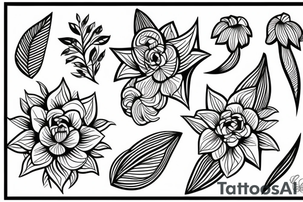 Lilly flower tattoo idea