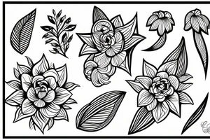Lilly flower tattoo idea