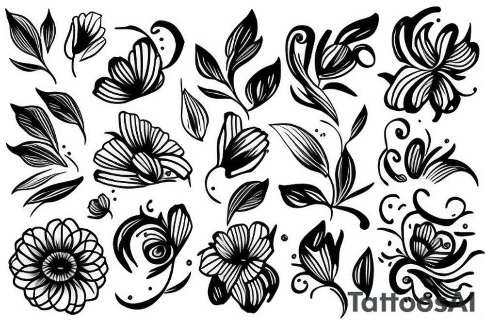 Lilly flower tattoo idea