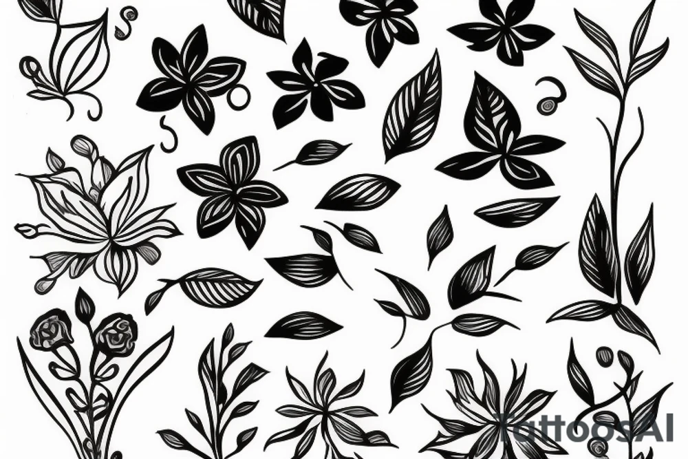 Lilly flower tattoo idea