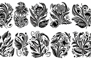 Lilly flower tattoo idea