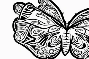 Butterfly for men tattoo idea