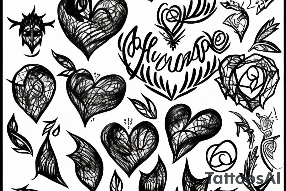 heart wrapped in thorns tattoo idea