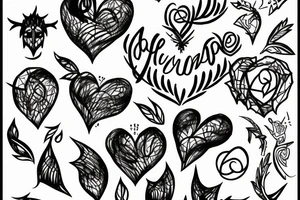 heart wrapped in thorns tattoo idea