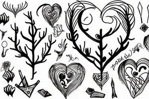 heart wrapped in thorns tattoo idea