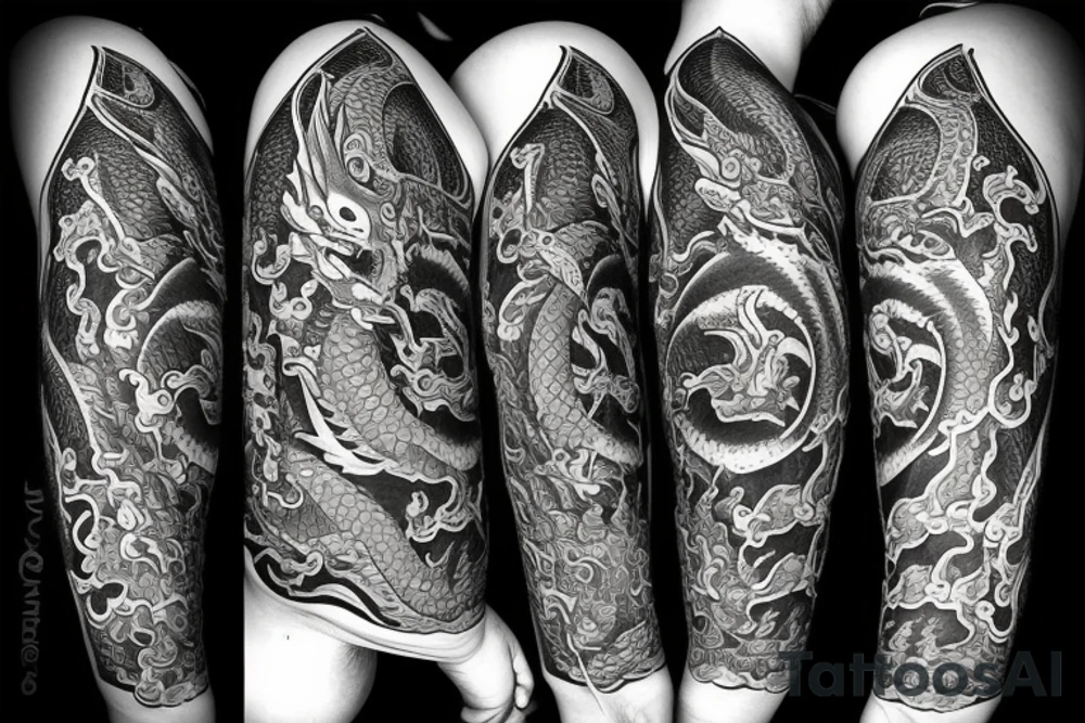 board game, dragon, family tattoo idea