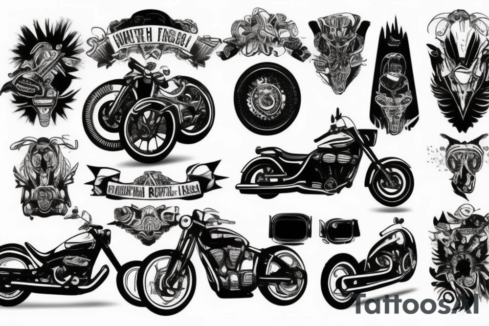 Motorcycle tattoo idea