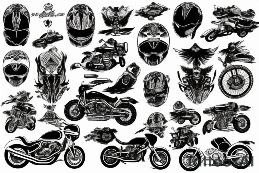 Motorcycle tattoo idea