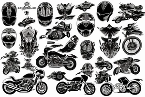 Motorcycle tattoo idea