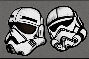 Clone Trooper Helmet that's broken tattoo idea