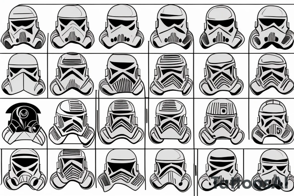 Clone Trooper Helmet tattoo idea