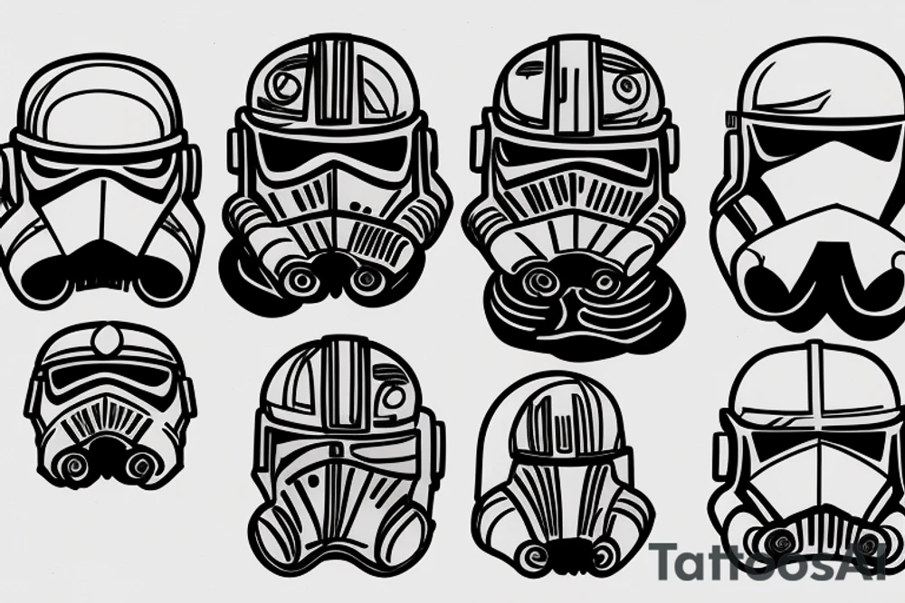 Clone Trooper Helmet tattoo idea