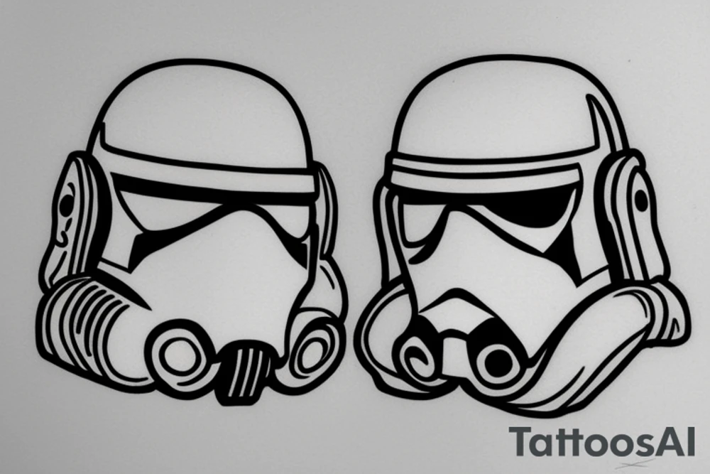 Clone Trooper Helmet tattoo idea