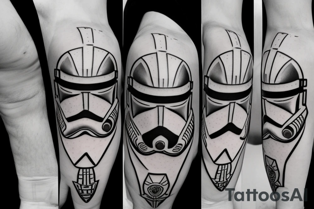 Clone Trooper Helmet tattoo idea