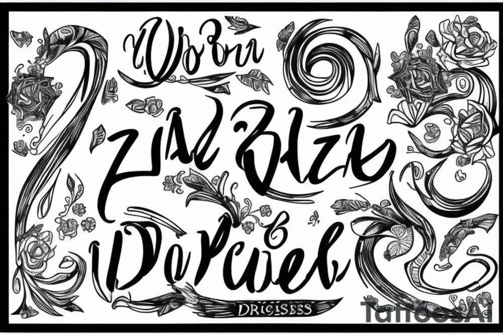 The name Zoe tattoo idea