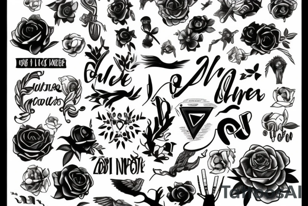 The name Zoe tattoo idea