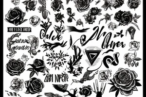 The name Zoe tattoo idea