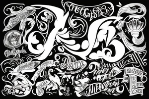 The name Zoe tattoo idea