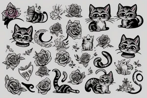 cute kitten tattoo idea