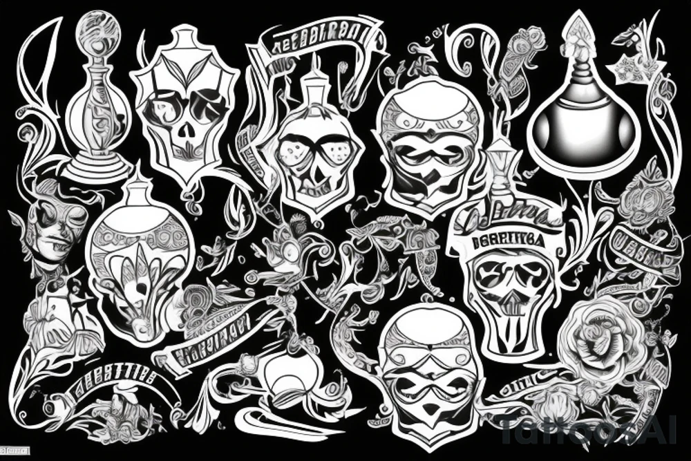 la copa libertadores rodeada de papelitos
 y sostenida por marcelo gallardo tattoo idea