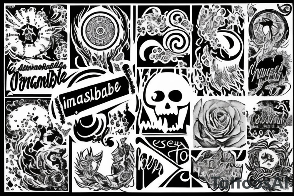 Unimaginable; difficult or impossible to imagine or comprehend. tattoo idea