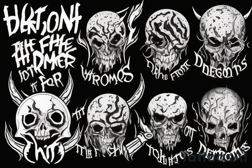 In the darkest hour, when the demons come, call on me brother and we will fight them together. tattoo idea