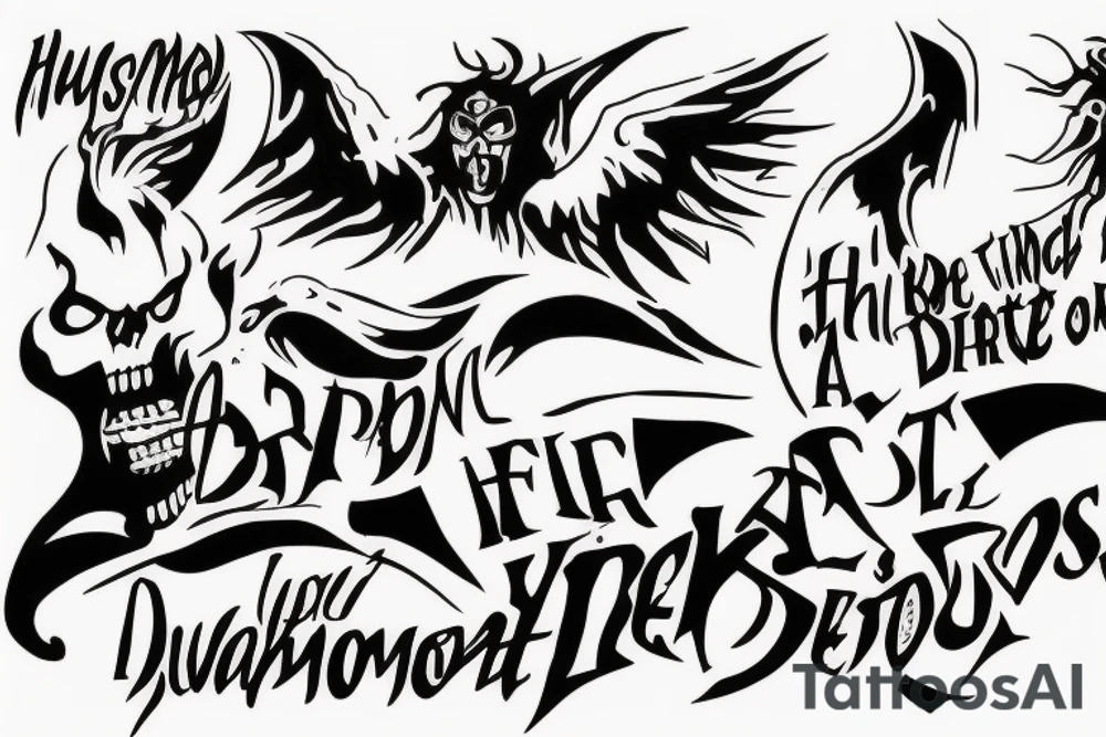 In the darkest hour, when the demons come, call on me brother and we will fight them together. tattoo idea