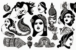 Fat women tattoo idea