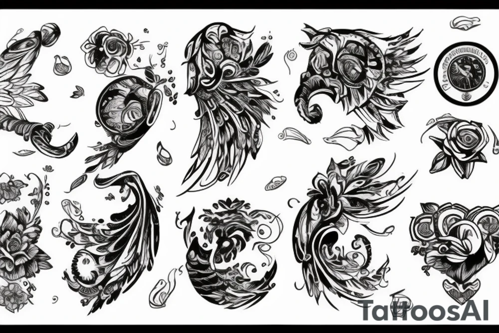 Лев с двумя головами tattoo idea
