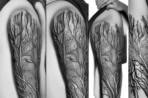 pine tree tattoo idea