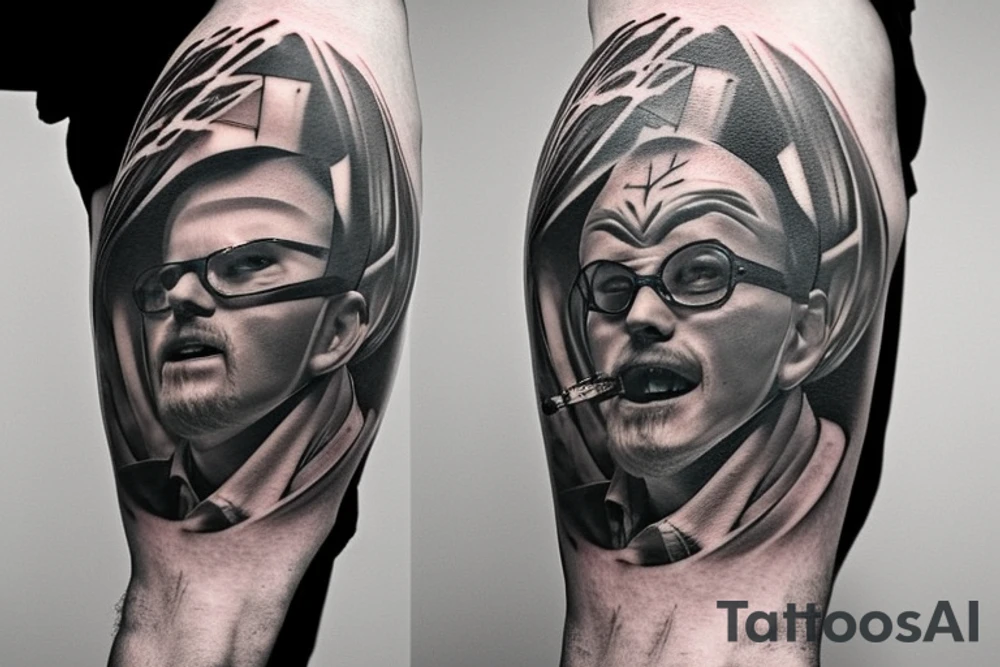 A tattoo that involves esports,drinking,smoking and a mention of Lithuania somewhere suitable for a shoulder tattoo tattoo idea
