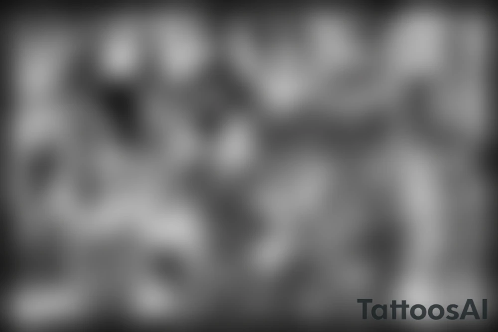 xxxtentacion and juice wrld mixed inside of a cross tattoo idea